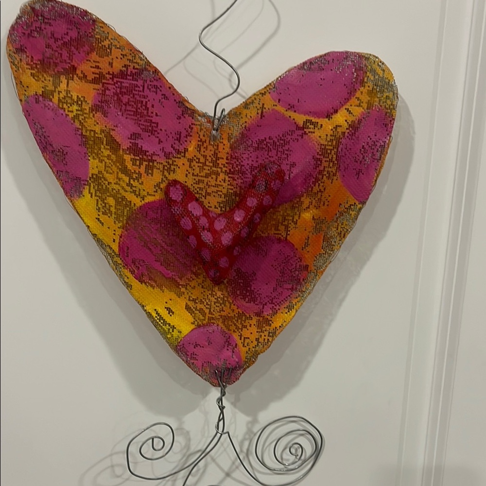 Colorful Heart Wall Hanging